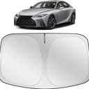 XHRING Car Windshield Sun Shade Sunshade Compatible with Lexus IS250 is 350 F Sport IS350 IS300 IS460 is 250 300 Sedan 2026 2025 2024 2023 2022 2014-2021 Accessories, Car Window Cover Sun Shield