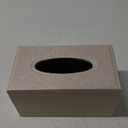 Sumnacon Tissue Box Cover Rectangular Tissue Box Holder Linen Tissue Box with Magnetic Bottom Decorative Beige Tissue Box for Bathroom Toilet Living Room Table Desk Office Car, Large