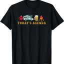 RV Camping Lover Agenda T-Shirt, Size Small