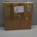 Footrest Stool Under Desk Adjustable Height Footrest Ottoman Ergonomic Foot Stool with Wheels 360 Rolling for Home Office (Black-1)