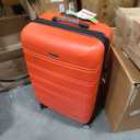 Rockland Melbourne Hardside 3 Piece Expandable Spinner Wheel Luggage Set, (20"/24"/28"), Red