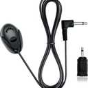 3.5mm Car Microphone with 9.85 ft Cable External Microphone Hands Free Mic for Pioneer Sony Kenwood Alpine Boss JVC Jensen Vehicle Head Unit Audio Enabled Stereo GPS DVD,3.5mm to 2.5mm Adapter