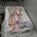 Baby Bassinet Bedside Sleeper, 3-in-1 Rocking Bassinet for Baby with 6-Level Height Adjustable, 4 Wheels & Breathable Mesh Walls, Portable Bedside Bassinet with Mattress for Newborn (White)