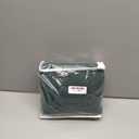 Waffle Weave Shower Curtain - Dark Green Cotton Fabric Texture Heavyweight Shower Curtain for Bathroom,Washable,72Wx72L