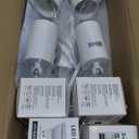 Dimmable Plug in Track Light White 4 Light Plug in Ceiling Lighting Fixture with 16.4' Long Cord,4 Way Ceiling Spotlight,Rotatable Wall Mount Light Head,LED dimmable Spot Bulbs Included