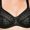 Glamorise Women's Lace Comfort Wonderwire Bra Underwire #9855, 34I