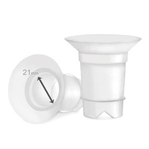 Maymom Flange Insert 21 mm Compatible with Medela and Spectra 24 mm Shields/Flanges. Use with Medela Freestyle and Momcozy S9/S11/S12 to Reduce Nipple Tunnel Down to 21 mm; Fit Momcozy 24 mm Cup. 2pc