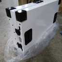 Heavy Duty Fully Collapsible Powder-Coated Aluminum Dog Crate - Large (White) (41.6"L x 29.7"W x 33.9"H)