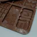C-CO 6 in 1 Silicone Break Apart Chocolate Bar Mold, Silicone Molds for Wax Melts Non Stick Homemade Protein and Energy Bar Mould, Pack of 2