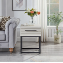 Roundhill Furniture Celestial Contemporary Storage End Table
