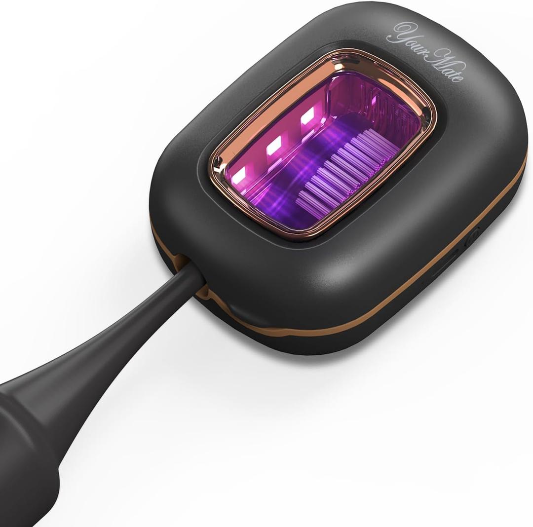 YourMate Rechargeable UVC Toothbrush Sanitizer Case Pro Compatible with Electric Toothbrush Heads/Regular Toothbrushes Travel Toothbrush Covers Case Magnetic Holder for Household/Traveling Black