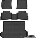 ANBINGO Floor Mats & Cargo Liner for Kia Seltos 2024 2025 2026, TPE All Weather Car Mats 2024 2025 2026 Seltos S, LX, EX, X-Line, Cargo Tray in The Highest Position (Only for U.S.A. and Canada)