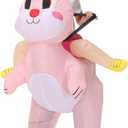 Bunny Inflatable Costume Easter Bunny Costume Adult Rabbit Blow Up Suit Inflatable Rabbit Costume for Adults