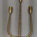 Romadedi Candelabra Brass Candlestick Holders: Gold Taper Candle Holders Metal Tall Vintage Candle Holders Iron for Table Centerpiece Antique Decor Fireplace Candle Stands Decorative Mantle