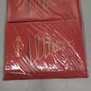 easykart labels 20 Christmas Greeting Cards with Gold Foiling Xmas Tree, 6.75 x 4.5 Size, Dark Red Self Paper with Red Envelope with Seal Stickers For Friends, Family and loved Ones