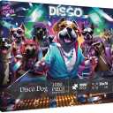 Funny Dog Puzzles 1000 Pieces for Adults, Animal Dogs Jigsaw Puzzles Hip Hop, Dance Puppy Bulldog Jigsaw Puzzle Collage Puzzles as Family Game