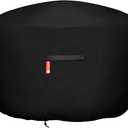 SheeChung Round Gas Fire Pit/Table Cover-Heavy Duty 600D Polyester with PVC Coating Material,100% Weather Resistant and Waterproof,Fits 30",33",36",35", 34" Fire Pit/Bowl Cover,Black,36Dia X 24H