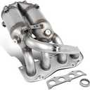 DNA MOTORING Factory Style Catalytic Converter Exhaust Header Replacement Compatible with 01-03 Rav 4 2.0/01-03 Rav 4 2.0, OEM-CONV-011