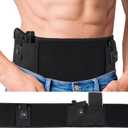 Belly Band Holster for Men & Women - Comfortable Carry Gun Holster with Breathable Neoprene, Fits Glock 19 17 42 43X, S&W M&P Shield, Ruger LCP for Most Pistols and Revolvers