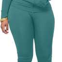 Women Two Piece Outfits Workout Sets Bodycon Legging Jacket Tracksuit Zip Up Hoodie Jogger Matching Sweat Pants Set, Medium