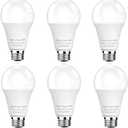 GEPLAD 6-Pack Dusk to Dawn Light Bulbs Outdoor 75 Watt Equivalent, Automatic On/Off Sensor LED Bulb, 10W Daylight 5000K, 1100 Lumen, A19 E26 Bulbs Photocell for Wall lamp Porch Garage Yard Light
