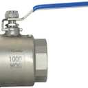 VARMHUS NPT Female 316 Stainless Steel Full Port Ball Valve Vinyl Handle WOG1000 (2")