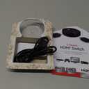 GE Home Electrical GE 3 Device HDMI Switch, Use with 4K Smart TV Roku Xbox PS3 PS4 Fire Stick DVD Blue Ray Fire TV HDTV Cable Box PC, 4K 1080p 60 FPS, Ultra HD, HDCP 2.2, Black, 33624