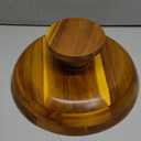 Acacia Wood Fruit Bowl for Kitchen Counter Decor, Decorative Fruit Basket, Modern Farmhouse Decor,(XL) A01