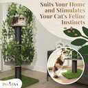 Cat Tree Scratching Post for Climbing, Hiding and Sleeping - Cat Tower for Indoor Cats with Interchangeable Leaves - Multilevel, Easy to Assemble - Pet-Safe Materials, Durable and Sturdy Construction