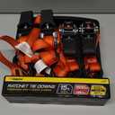 Set of 4 pcs 15 ft (4.5 meter) x 1 inch Ratchet Tie Down Strap