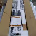 Veken 63 Inch Electric Standing Desk, Height Adjustable Sit Stand Up, Wood Desktop, Work Home Office Computer PC Table, Tall Standup Workstation, Gaming Writing Study Bedroom Rising Desks, Brown