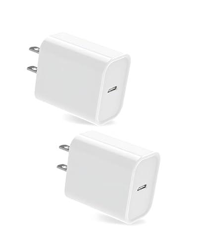 20W USB-C Wall Charger Apple MFi Certified, Fast Charger Block for Phone 17/16/15/14/13 Pro Max/XS/XR/X/8, iPad Pro/Air, Compact Power Adapter, Safe and Reliable