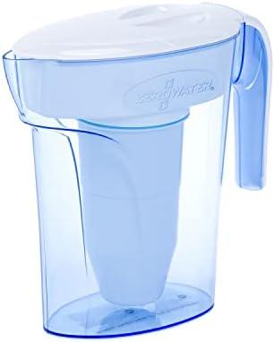 ZeroWater 7-Cup 5-Stage Water Filter Pitcher 0 TDS for Improved Tap Water Taste - IAPMO Certified to Reduce Lead, Chromium, and PFOA/PFOS
