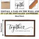 Decorative Wooden Sign, Rustic Wall Plaque, Master Bedroom Decor, Romantic Home Decor, Above Bed Wall Decoration, Living Room Decors, Family Signs, Together is My Favorite Place to Be Sign (Style 01)