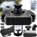 Pond Fountain Aerator, 1HP 750W Floating Fountain Aerator System for Outdoor Small Large Pond Lake, 110V 15000 GPH Fully Automatic Stainless Steel Fountain Pump with 100 Feet Power Cord