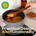 Riveira Premium Brown Bamboo Wooden Spoons for Cooking Set of 9  Premium Brown Bamboo Wooden Cooking Utensils, Wooden Spatula, Wooden Spoon - Premium Quality Wooden Utensil Set for Non-Toxic Cooking