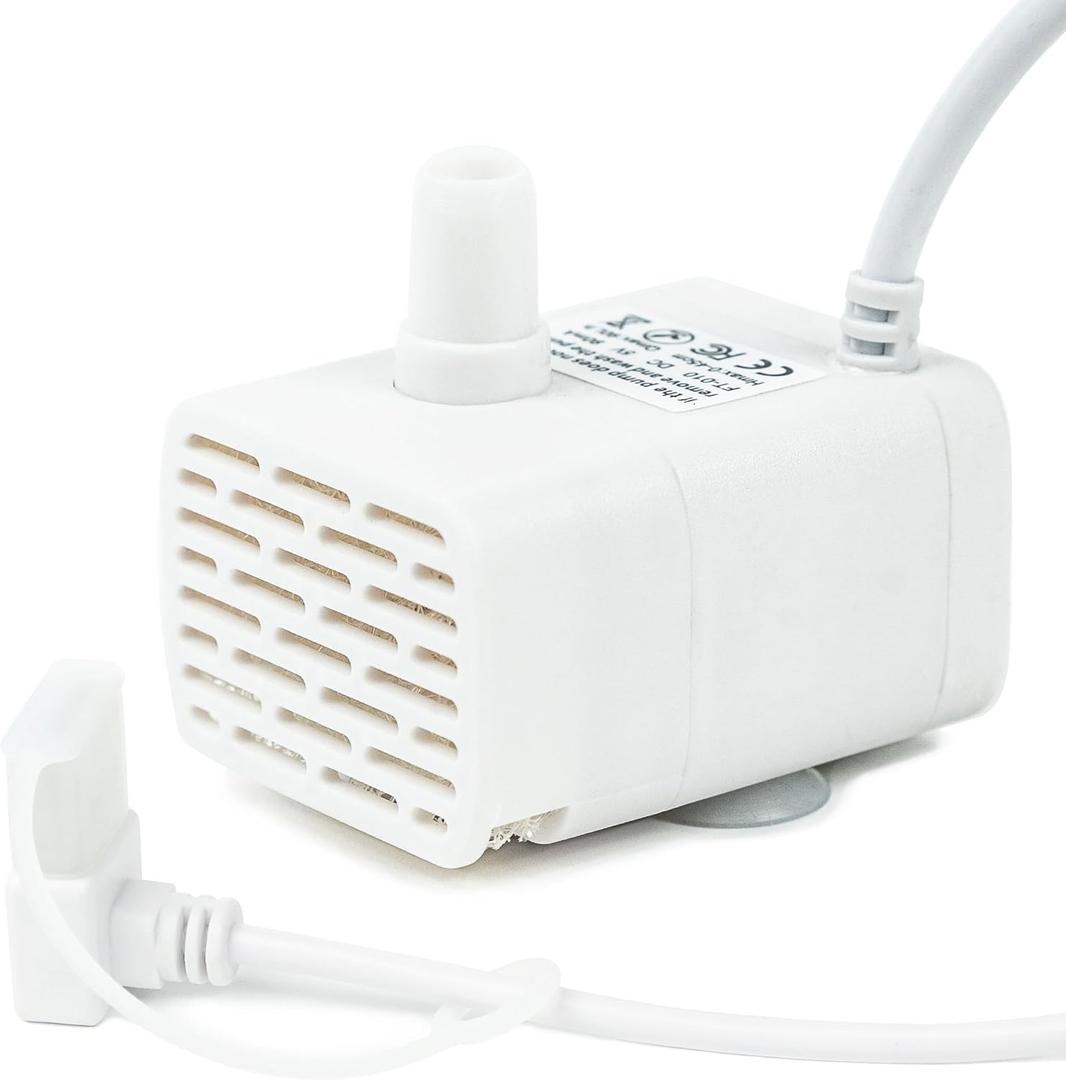 Original HAPUP Cordless Pet Water Fountain Pump Replacement DC5V only Compatible with HAPUP Wireless Cat Water Fountain Battery Operated 73OZ ASIN:B0CBX24SY7