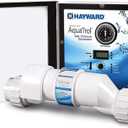Hayward W3AQ-TROL-RJ AquaTrol Salt Chlorination System for Above-Ground Pools up to 18,000 Gallons with Return Jet Fittings, Straight Blade Line Cord and Outlet
