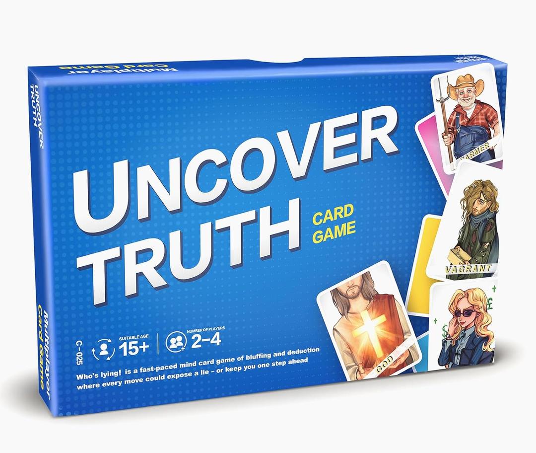 Uncover Truth, The Mind Card Game, Strategy Card Game for Families, Parties, Game Nights & Travel