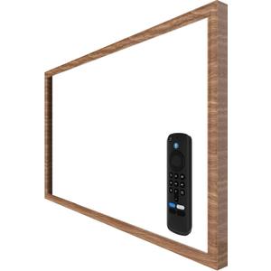 Wooden Grain Decorative Frame for Echo Show 21 (Light Wooden Grain)