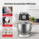 Hauswirt Stand Mixer 5.3QT XL Large, 4.5" LED Touch Screen Electric Household Stand Up Mixer, Standing Mixer 11-Speed, Dough Cake Bread Mixer Black
