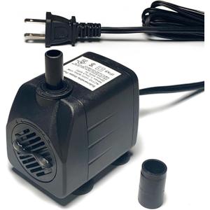 160GPH Ultra Quiet 600L/H 10W Submersible Water Pump with 3.9ft High Lift for Fountains, Hydroponics, Ponds, Aquariums, Fish Tank 160GPH Ultra Quiet 600L/H 10W Submersible Water Pump with 3.9ft High Lift for Fountains, Hydroponics, Ponds, Aquariums, Fish Tank