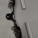 LAT Pull Down Bar Set with 360 Rotatable Handles, LAT Pulldown Attachments for Whole Back Training, Heavy-Duty Locking LAT Pulldown Bars for Home Gym Cable (Black)