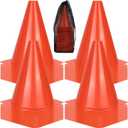 PXZBLG 12/24/50pcs Soccer Cones, 7" Soccer Cones, Plastic Traffic Cones, Training Cones for Basketball Football Skating Drills Practice