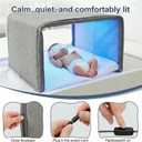 Newborn Jaundice Blue Light Therapy Blanket, Portable Bilirubin Biliblanket with 144 LED Lights, Three-Side Cover, No Installation Required