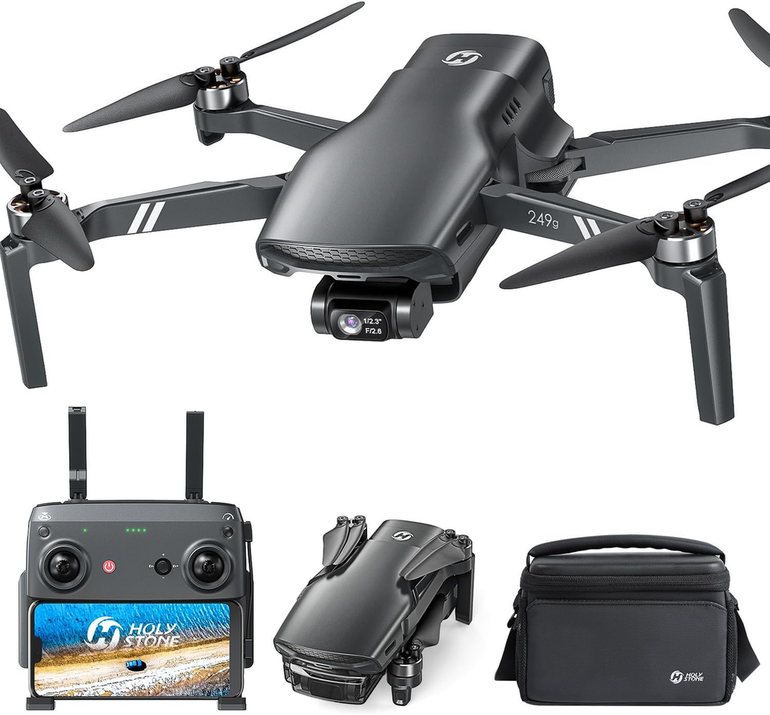 Holy Stone HS900 Drone with Camera for Adults, 3Axis Gimbal, 8K Photo, 4K/30FPS Video, 20000Ft Transmission, AI Follow Me, Visual Tracking, Smart Return, QuickShots, BeginnerFriendly