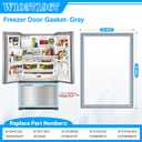 UPGRADED W10443320 W10571967 Freezer Door Gasket Compatible with Whirlpool Kitchenaid Kenmore Maytag Freezer Door Gasket WRF535SMBM00 Refrigerator Door Gasket (W10443320 Freezer Door Gasket)