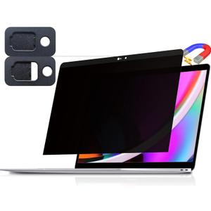 Magnetic Privacy Screen for Macbook Pro 13 Inch (2016-2022, M1, M2) / Macbook Air 13 in (2018-2021, M1), Removable Anti Blue Light Glare Filter for Mac 13In Laptop (black)