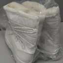 HEAWISH Womens Winter Snow Boot Fur Lined Mid Calf Warm Boots (9, White)