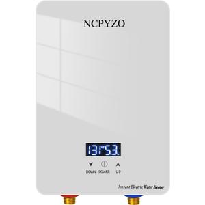 6.5kW Tankless Electric Water Heater,240V Instant Hot Water for Kitchen & Sink, Continuous Flow On-Demand Heating, Self-Modulating Technology, Overheating Protection, Energy Efficient & Easy Installation.